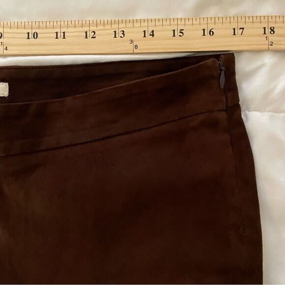 Joie Brown Lamb Leather Pants Size 12 - Picture 5 of 10